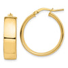 7mm Gold Tube Hoop Earrings