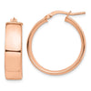 7mm Gold Tube Hoop Earrings