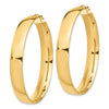 7mm Gold Tube Hoop Earrings