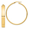 7mm Gold Tube Hoop Earrings