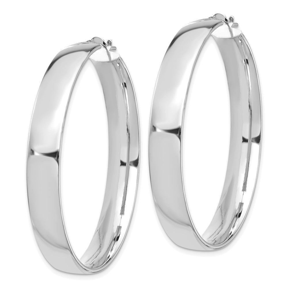 7mm Gold Tube Hoop Earrings