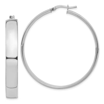 7mm Gold Tube Hoop Earrings