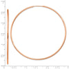 14k Rose Gold 1.5x64mm Polished Endless Tube Hoop Earrings
