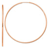 14k Rose Gold 1.5x64mm Polished Endless Tube Hoop Earrings