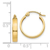 3mm Gold Hoop Earrings
