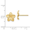 Gold Flower Post Earrings