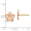 Gold Flower Post Earrings
