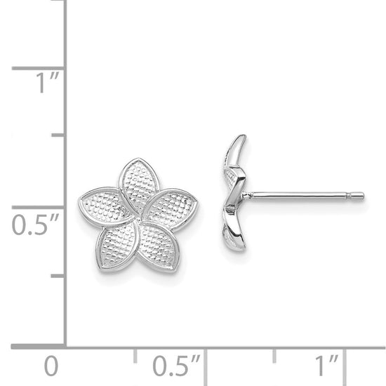 Gold Flower Post Earrings