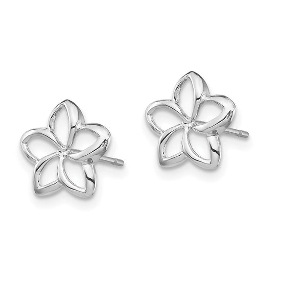 Gold Flower Post Earrings