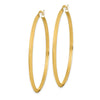 14K 2.25x52mm Polished Knife-Edge Tube Hoop Earrings