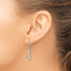 Golf Fish Hoop Leverback Earrings