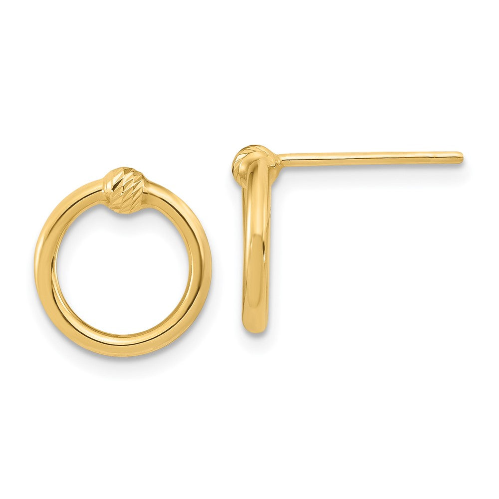 Circle Post Earrings