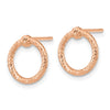 Twisted Circle Post Earrings