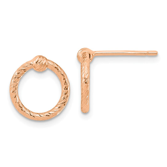 Twisted Circle Post Earrings