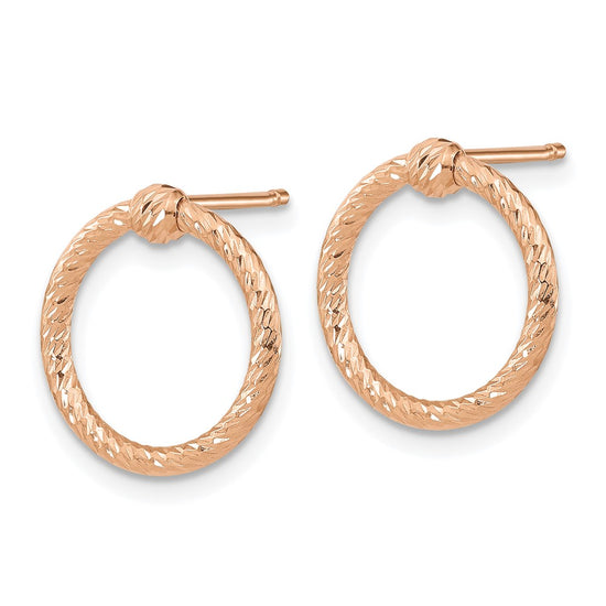 Twisted Circle Post Earrings