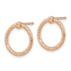 Twisted Circle Post Earrings