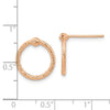 Twisted Circle Post Earrings