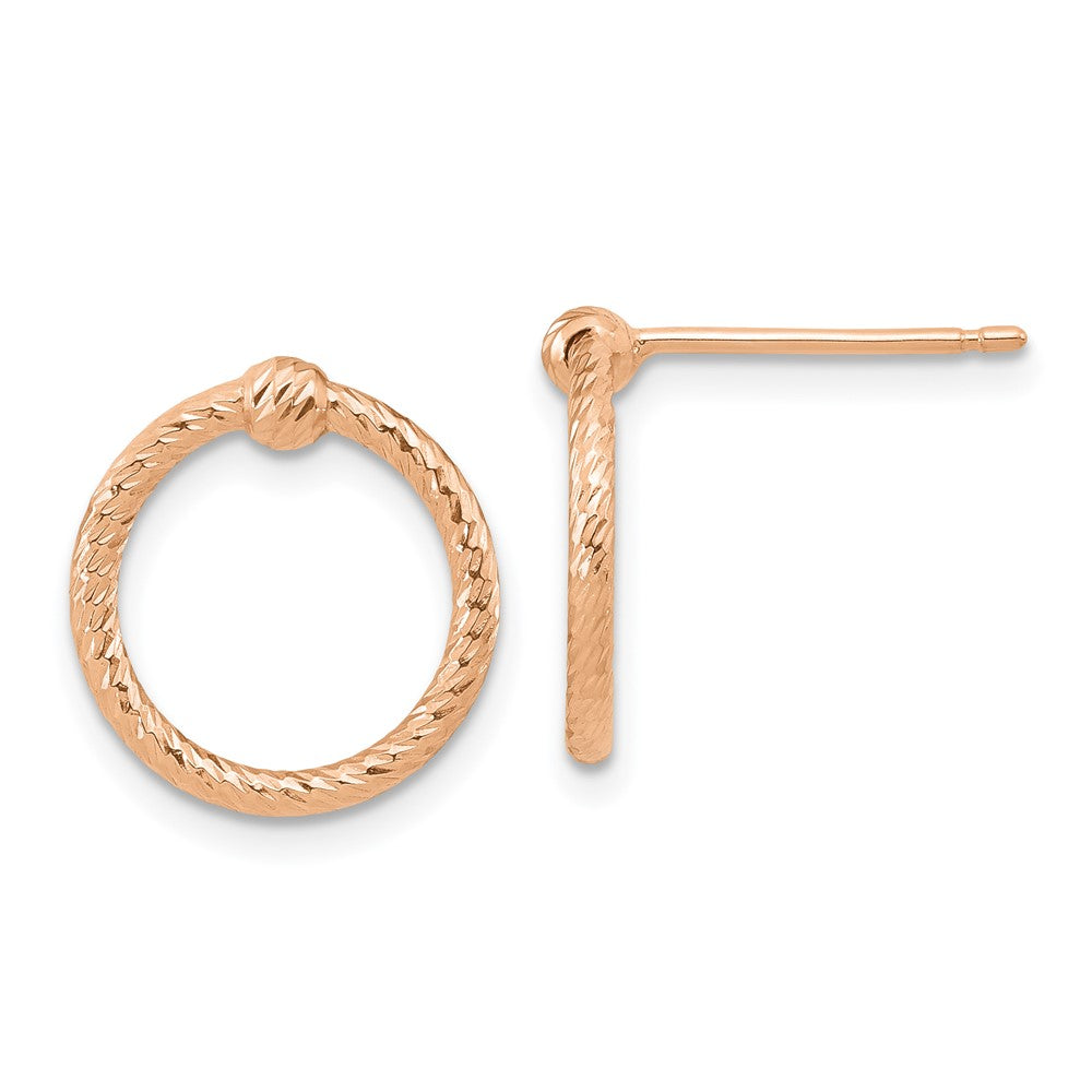 Twisted Circle Post Earrings