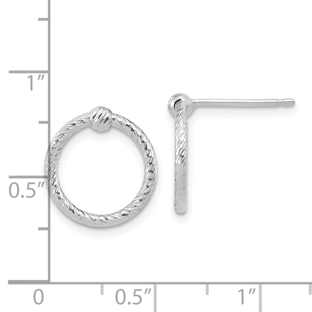Twisted Circle Post Earrings