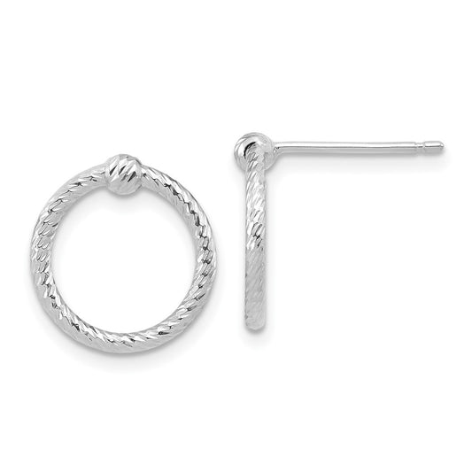 Twisted Circle Post Earrings