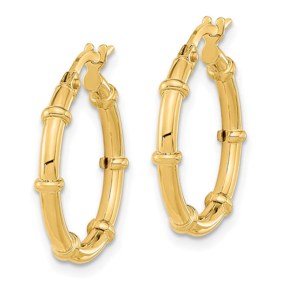 2mm Gold Polished Hoop Earrings