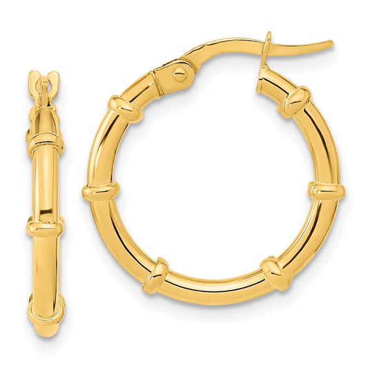 2mm Gold Polished Hoop Earrings