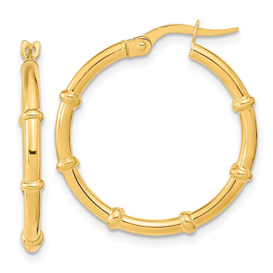 2mm Gold Polished Hoop Earrings