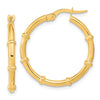 2mm Gold Polished Hoop Earrings