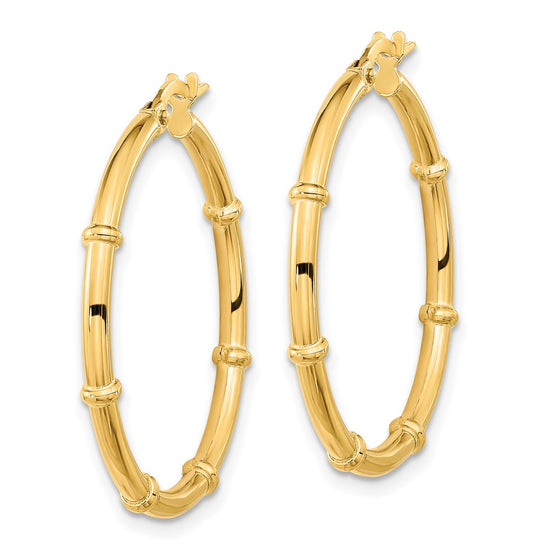 2mm Gold Polished Hoop Earrings