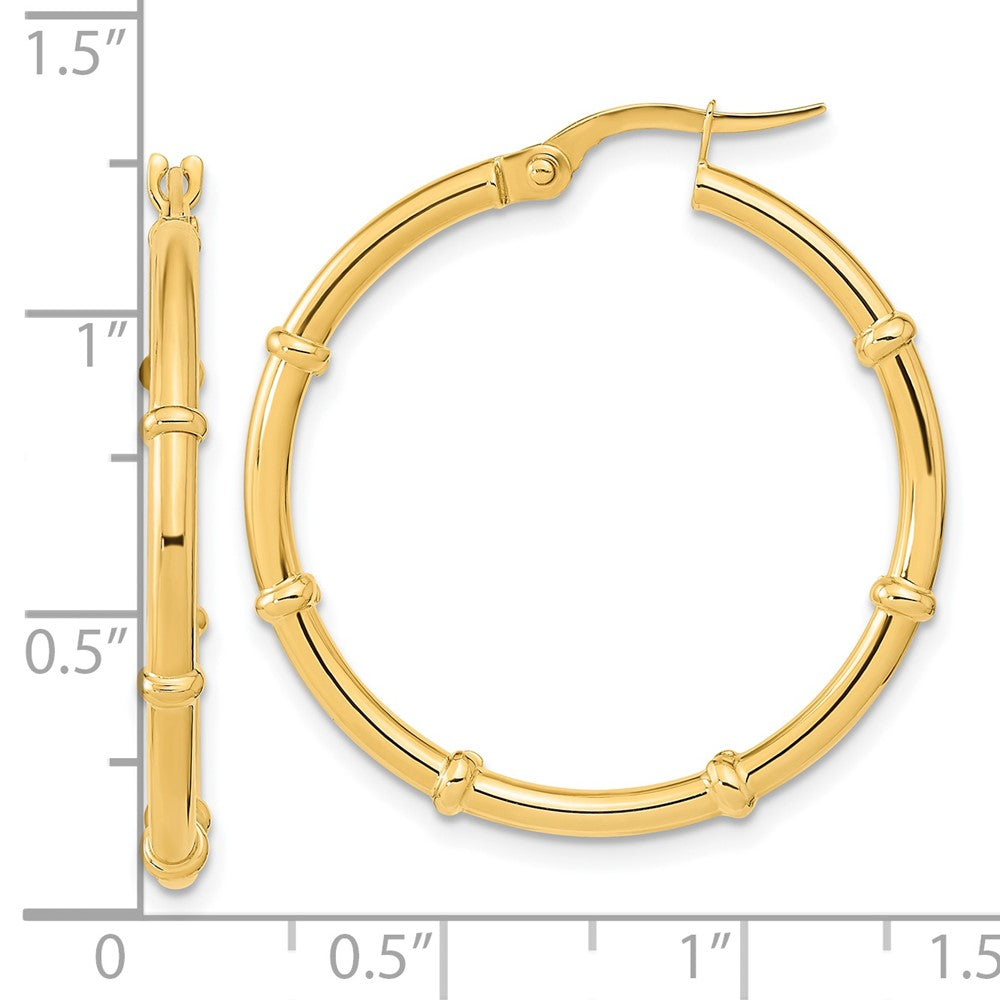 2mm Gold Polished Hoop Earrings