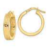 14K Polished Hoop Earrings