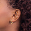 14K Polished Twisted Hoop Earrings