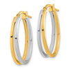 Gold Double Hoop Earrings