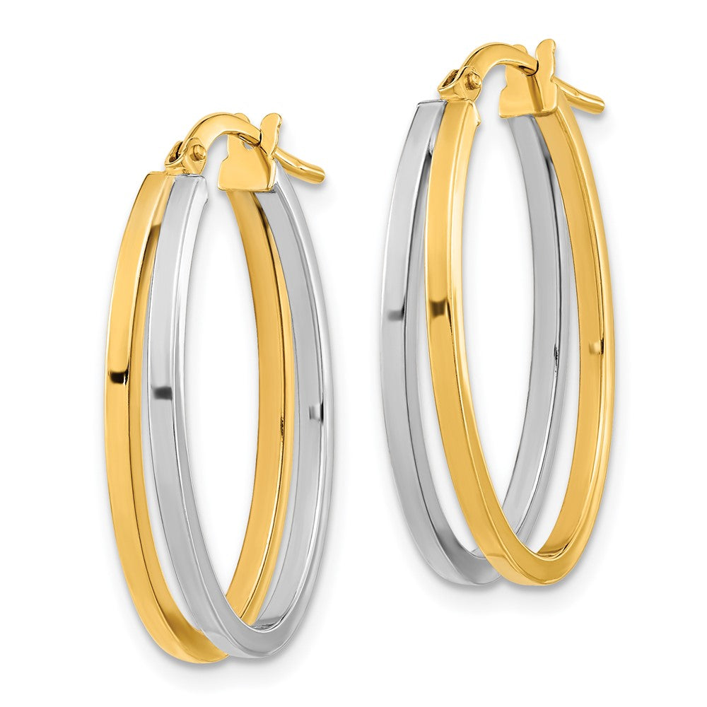 Gold Double Hoop Earrings