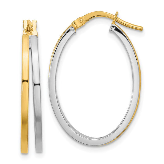 Gold Double Hoop Earrings
