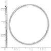 14k White Gold D/C 1.50mm Endless Hoop Earrings