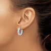 4.6mm Gold Wavy Hoop Earrings