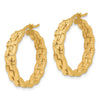 4.6mm Gold Wavy Hoop Earrings
