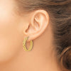 4.6mm Gold Wavy Hoop Earrings
