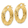4.75mm Gold Twisted Hoop Earrings