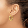 4.75mm Gold Twisted Hoop Earrings