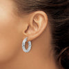 4.75mm Gold Twisted Hoop Earrings