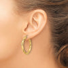 14k Polished Twisted Hoop Earrings