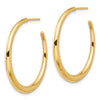 Gold C-hoop Post Earrings