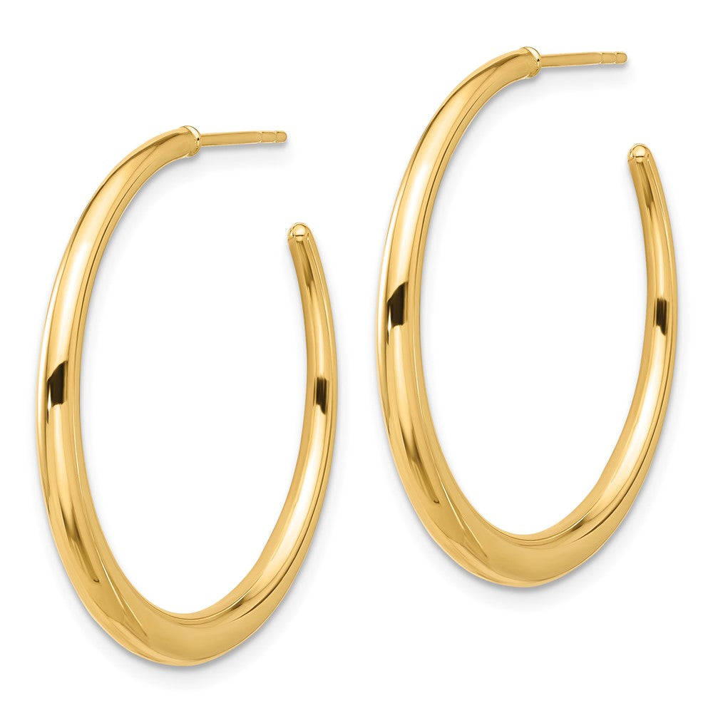 Gold C-hoop Post Earrings