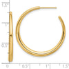 Gold C-hoop Post Earrings