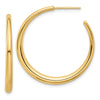 Gold C-hoop Post Earrings