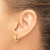 Gold Etched Hinged Hoop Earrings