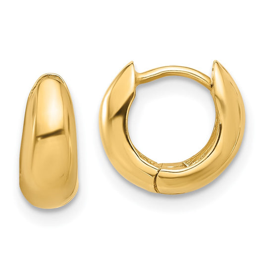 Gold Graduating Hinged Hoop Earrings