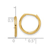 14K Polished Hinged Hoop Earrings